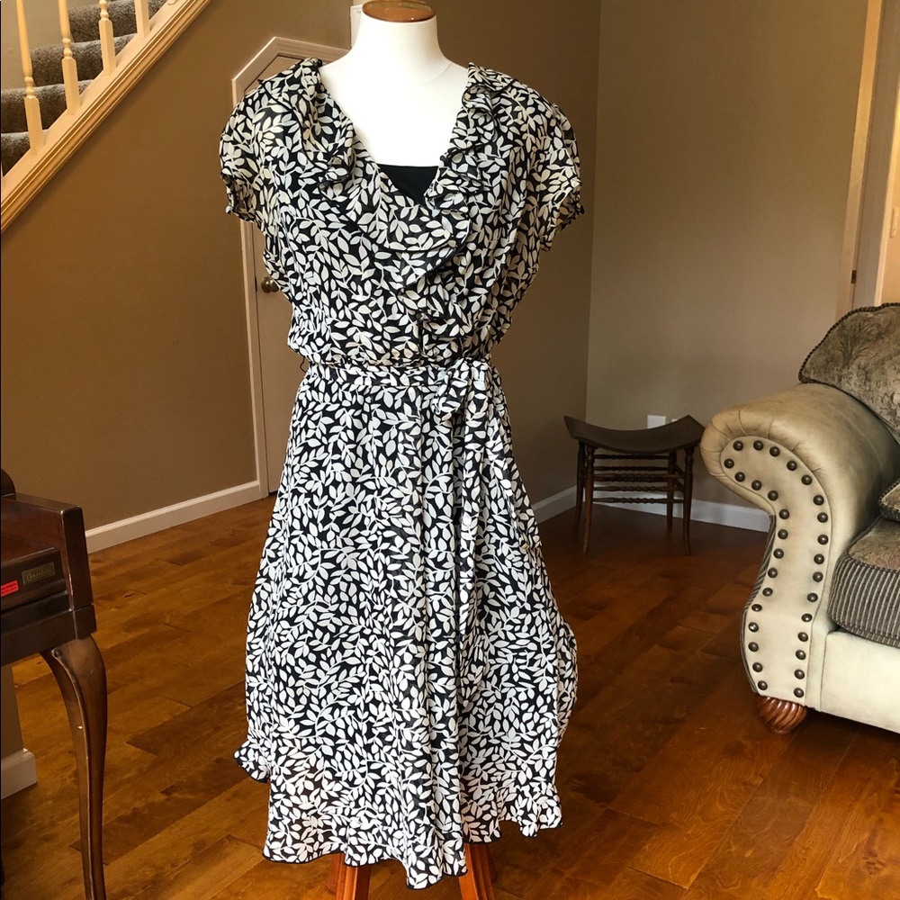 Mock wrap dress